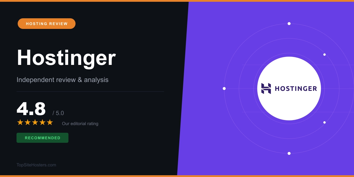 Hostinger Review 2026: Performance Pricing and Honest Pros and Cons