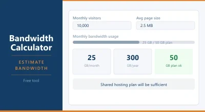 Bandwidth calculator