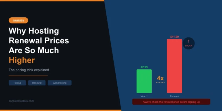 Hosting renewal prices keep rising