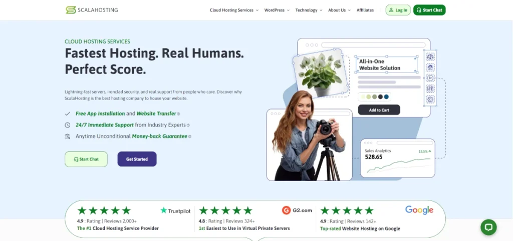Scalahosting website