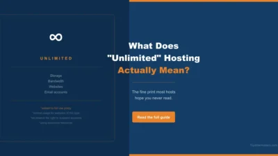 What does Unlimited Hosting mean?