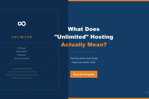 What does Unlimited Hosting mean?