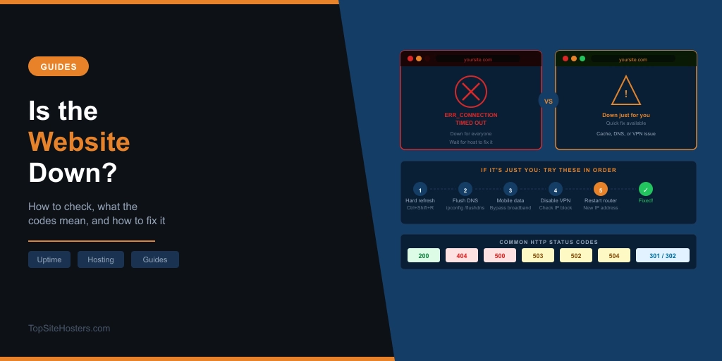 Is your website down or up?