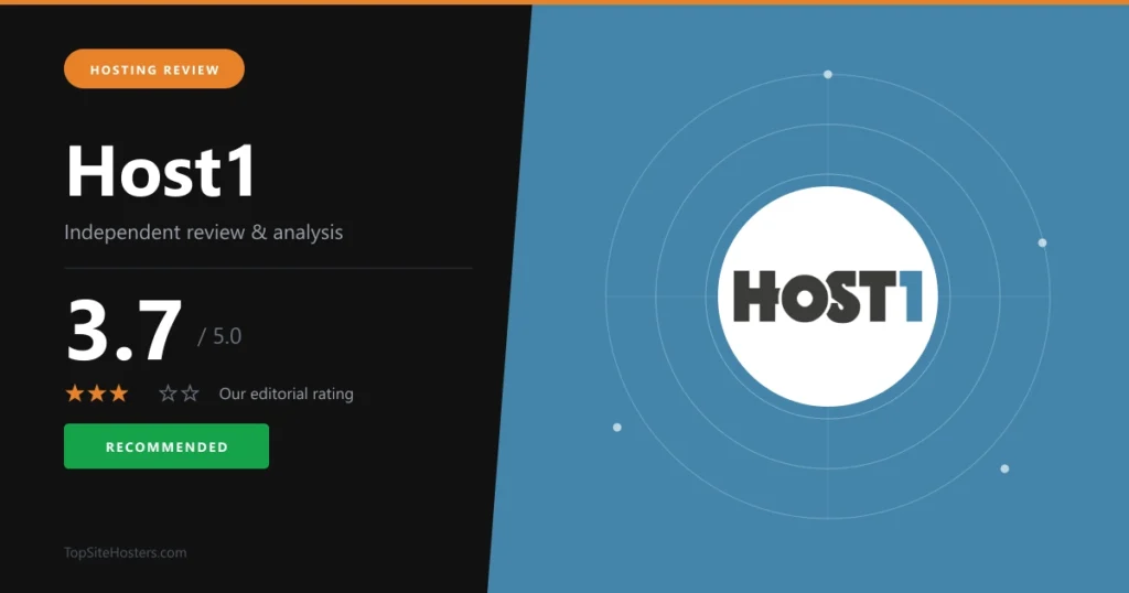 Host1.no ranking and score