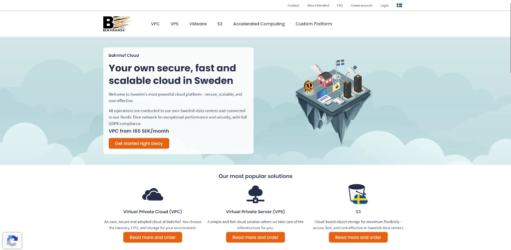 Bahnhof homepage