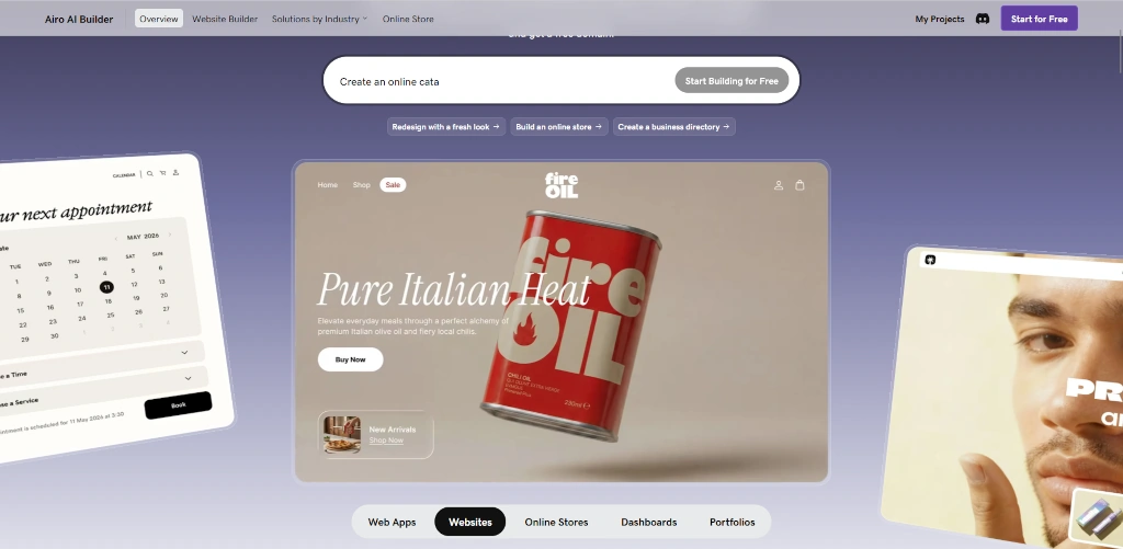 GoDaddy Airo AI builder