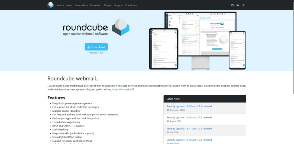 Roundcube webmail