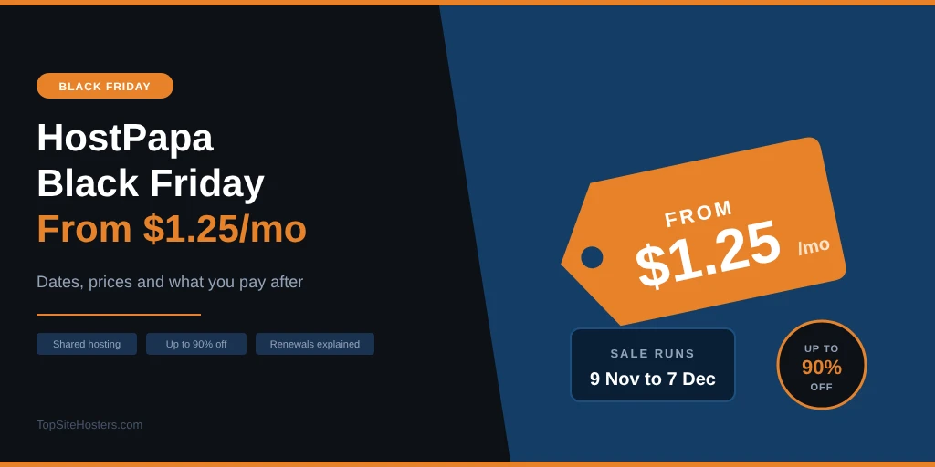HostPapa Black Friday deals