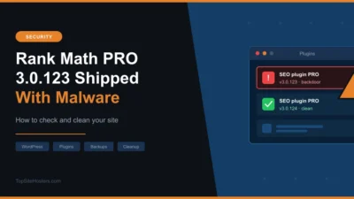 Rank Math PRO 3.0.123 Shipped With Malware: How to Check and Clean Your Site